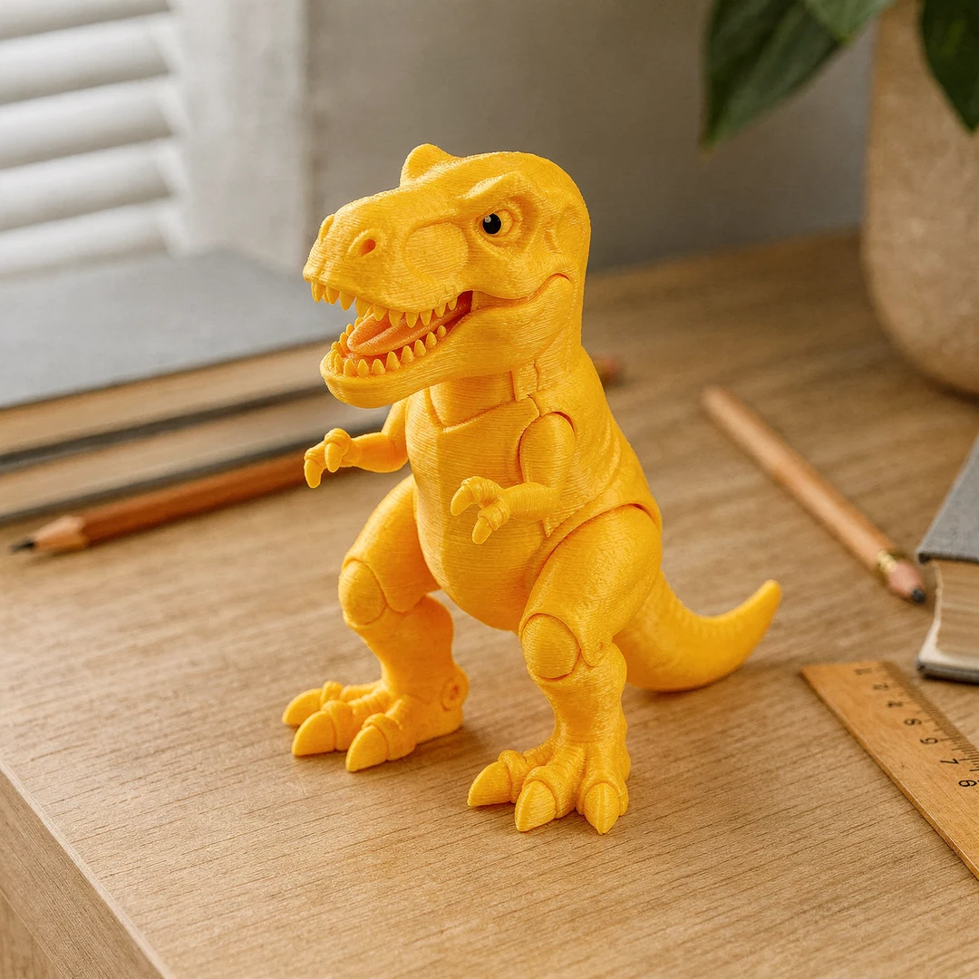 SUPER PACK PLA 8 Yellow PLA SUPER PACK 3D-printed dinosaur