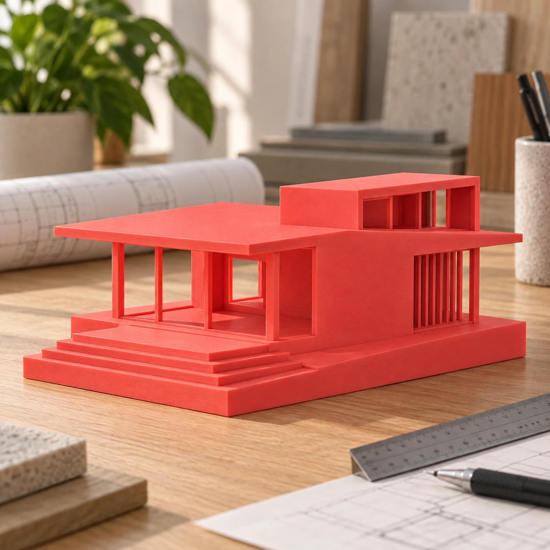 SUPER PACK PLA Matte HS 7 Red PLA Matte HS SUPER PACK 3D-printed architectural model