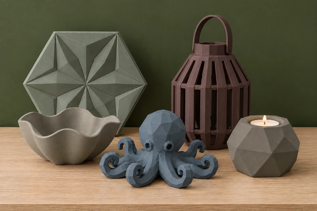 Refill Unset PLA Matte HS 1.75mm 10 Unset PLA Matte HS 3D-printed decorative objects and octopus