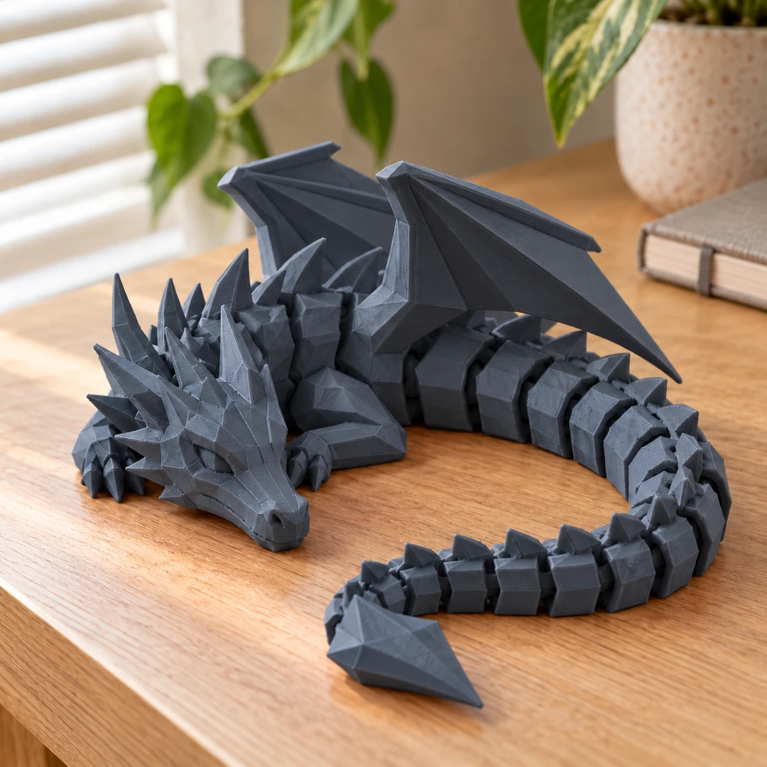 Refill Unset PLA Original 1.75mm 6 Unset PLA Original 3D-printed articulated dragon