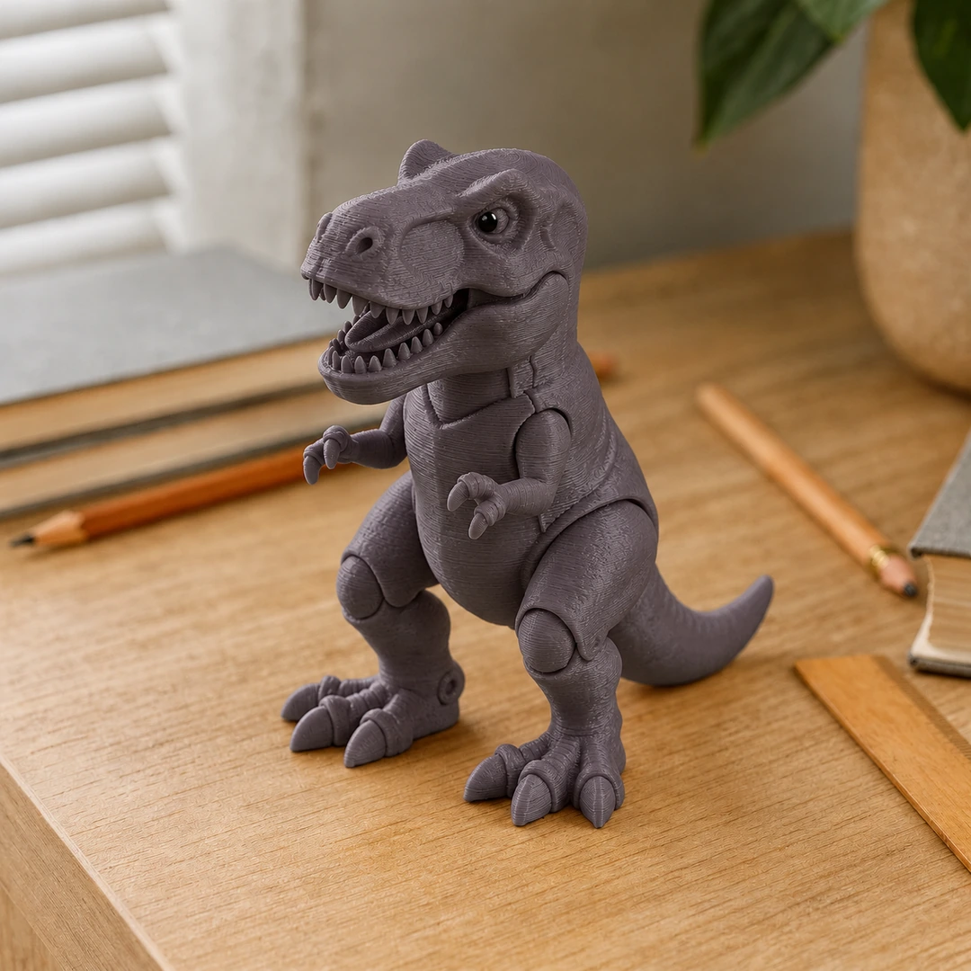 Refill Unset PLA Original 1.75mm 8 Unset PLA Original 3D-printed dinosaur figure