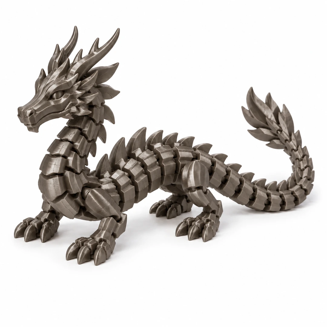 Refill Unset PLA Silk 1.75mm 3 Unset PLA Silk 3D-printed articulated dragon