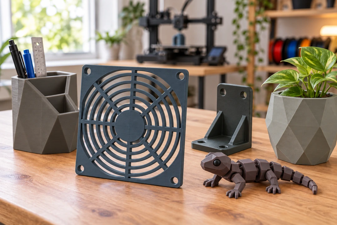 Unset ABS PLUS 1.75mm 11 Unset ABS PLUS 3D-printed fan grille and parts