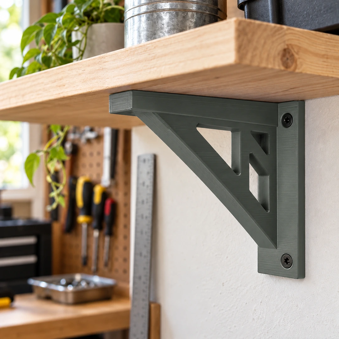 Unset ABS PLUS 1.75mm 6 Unset ABS PLUS 3D-printed shelf bracket