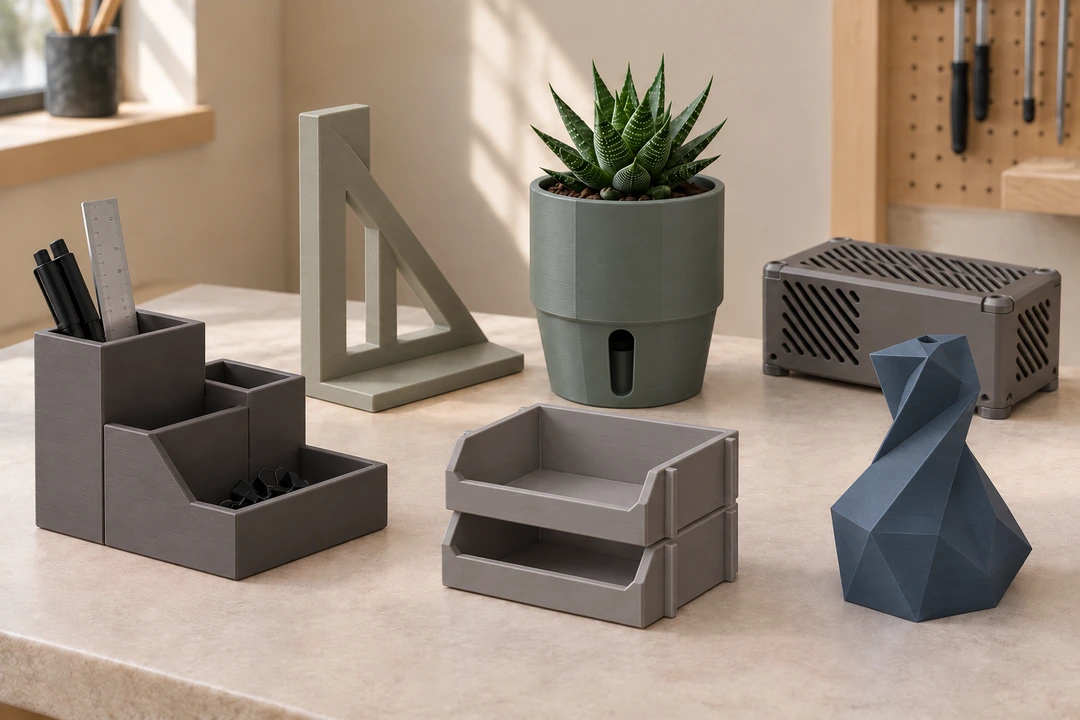 Unset ASA Original 1.75mm 10 Unset ASA Original 3D-printed desk organisers