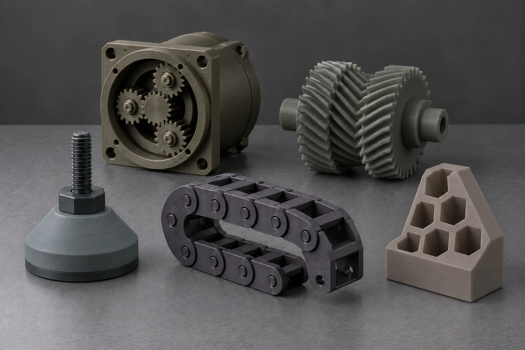 Unset PC ABS 1.75mm 11 Unset PC ABS 3D-printed gears and mechanical parts
