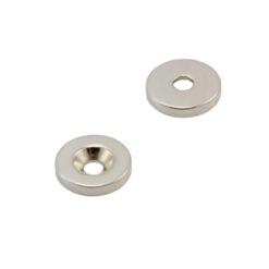 Ravni neodimijski magnet s rupom – M serija (N52) - 15×3 M4